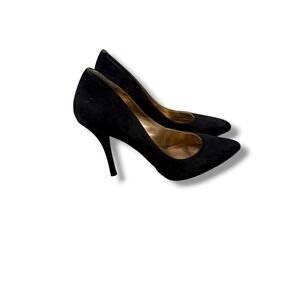 BCBGeneration Suede Pumps Women's 8.5‎ B Black Pointed Toe Classic Dress Heels